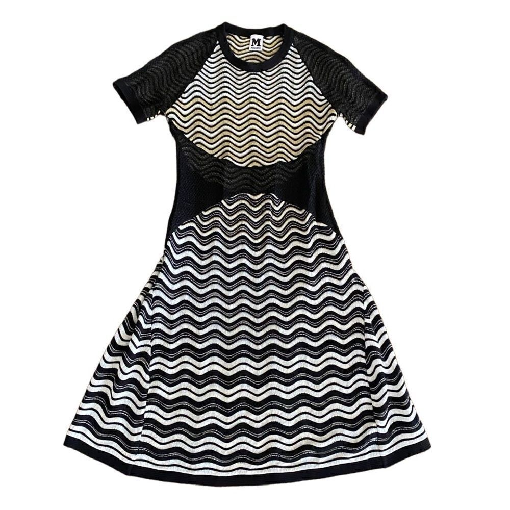 Vintage Missoni Dress Zig Zag Short Sleeve 40
